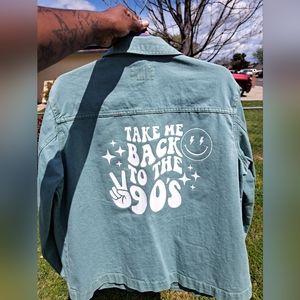 Green Denim Jacket
